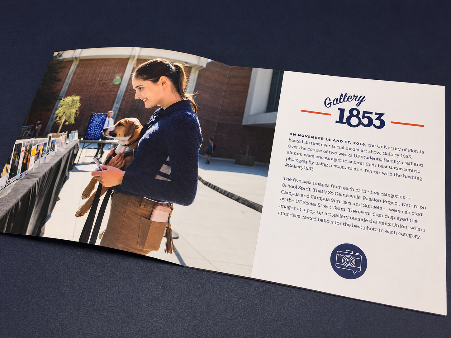 Inside pages of the Gallery 1853 coffee table book