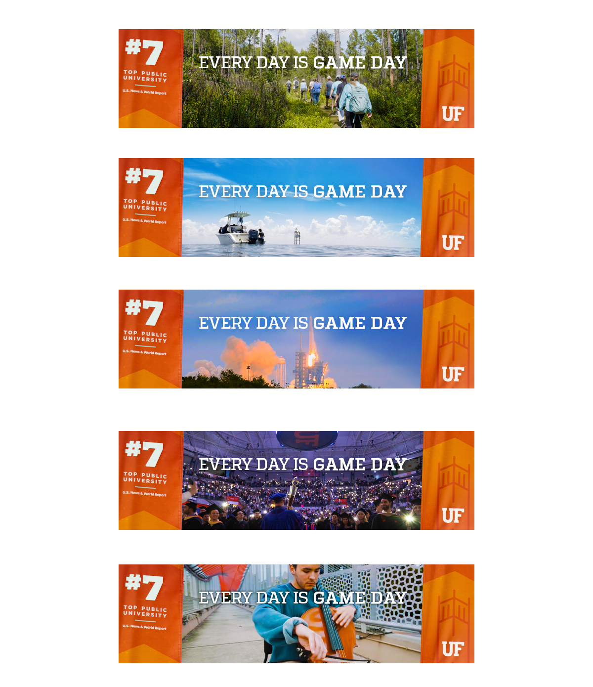 Billboard design concepts for the Orange Bowl Blitz campaign