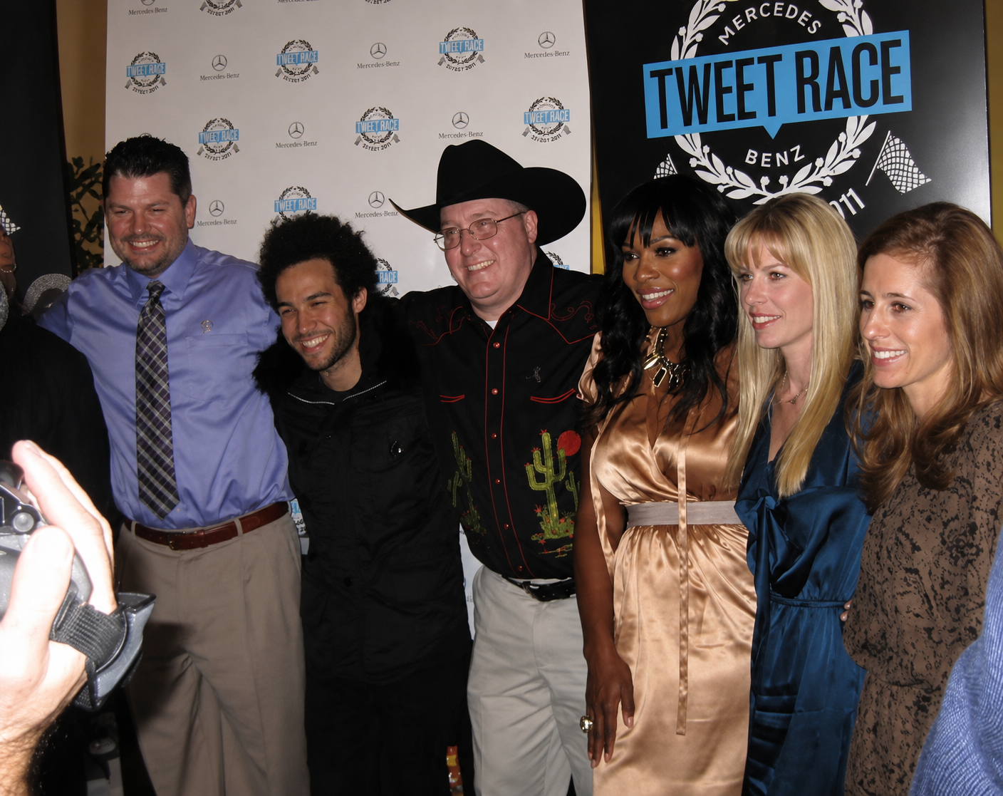 All Tweet Race teams and coaches at the finish line celebration in Dallas